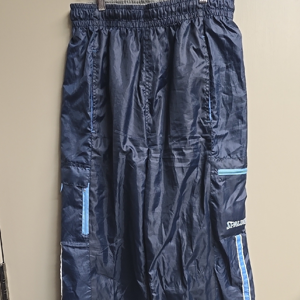 Spalding Navy Blue Joggers with Light Blue Accents
